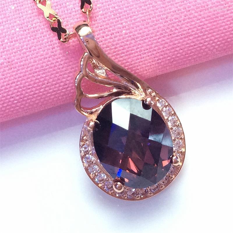 Chains Brand 585 Purple Gold Romantic Gemstone Pendant Plating 14K Rose Oval Retro Style Necklace Ladies Jewelry
Chains Brand 585 Purple Gold Romantic Gemstone Pendant Plating 14K Rose Oval Retro Style Necklace Ladies Jewelry
