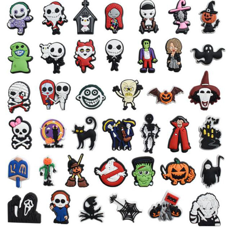 Wholesale Halloween Horror Croc Shoe Charms for Wristband Bracelet Decoration Kids Teen Party Favous Gifts
Wholesale Halloween Horror Croc Shoe Charms for Wristband Bracelet Decoration Kids Teen Party Favous Gifts