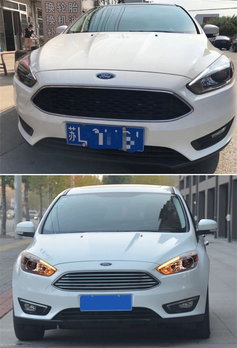 Car Lights For Focus RS 20 15-20 18 LED Auto Headlights Assembly Upgrade ST Design Evil Eyes Bicofal Lens Xenon Lamp Accessories