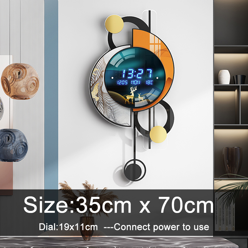 Wall Clocks Modern Led Digital 3D Luminous Mute Electronic Creativity Jump Second Home Decoration 220909