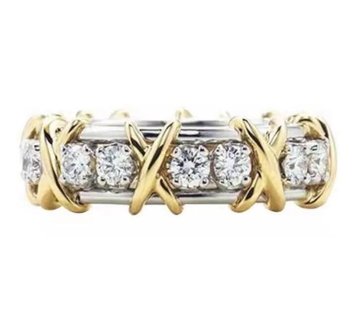 Couple Rings 925 sterling silver cross separation Ring Full diamond Tifring designer love for women mens luxury engagement nail wedding
Couple Rings 925 sterling silver cross separation Ring Full diamond Tifring designer love for women mens luxury engagement nail wedding