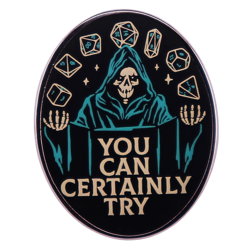 Other Fashion Accessories Game Master Quote You Can Certainly Try Enamel Pin Dungggeons N Dragons Badge Grim Reaper Brooch Backpack Decoration Jewelry
Other Fashion Accessories Game Master Quote You Can Certainly Try Enamel Pin Dungggeons N Dragons Badge Grim Reaper Brooch Backpack Decoration Jewelry