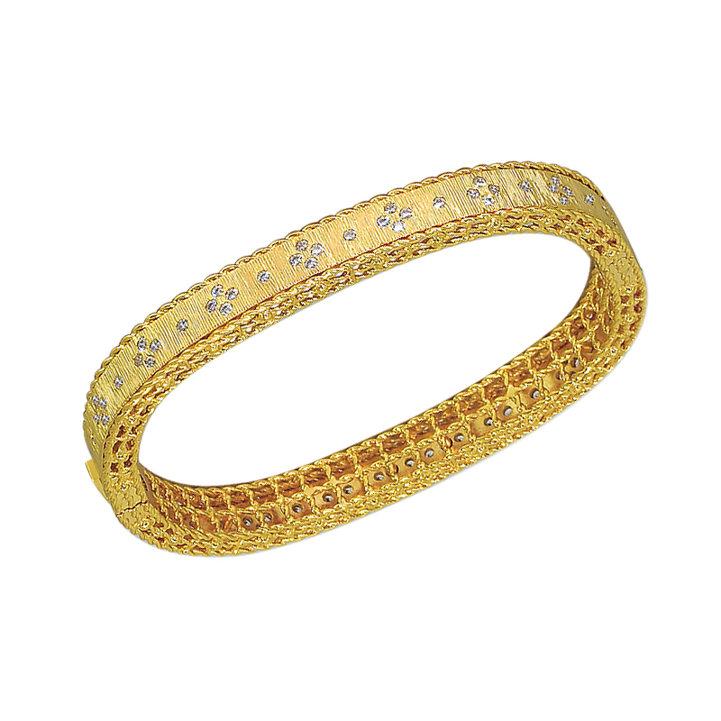 Bangle Office/Career Cuff Bangles Stone Crystal for Women Couple Gold Color Charm Bracelets Indian Dubai Jewelry Christmas Gift Female 220909