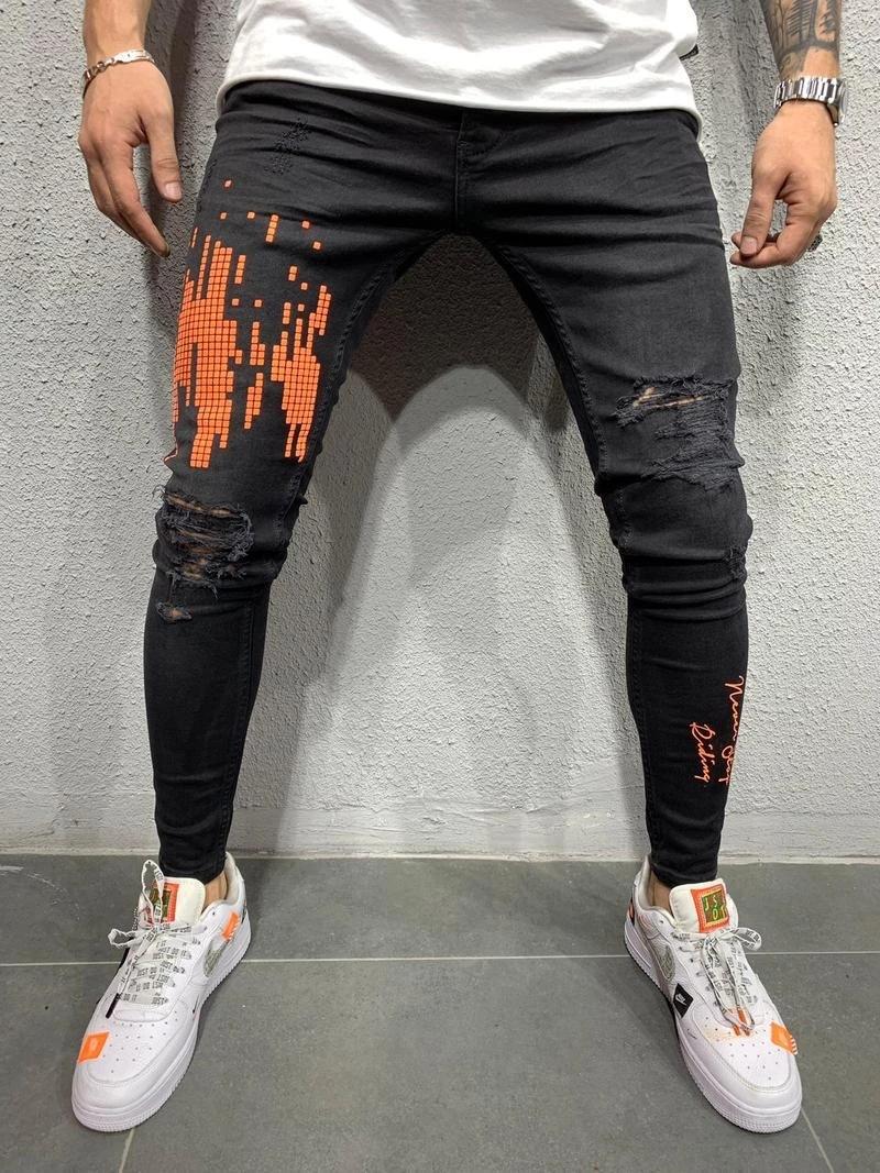 Men's Jeans REPPUNK New Streetwear Elastic Men Ripped Skinny Jeans Slim Fit Denim Pants Elastic Male Harem Fashion Style Trousers jxv, 7006
Men's Jeans REPPUNK New Streetwear Elastic Men Ripped Skinny Jeans Slim Fit Denim Pants Elastic Male Harem Fashion Style Trousers jxv, 7006