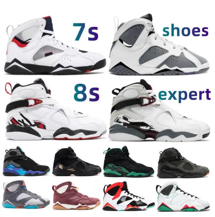 25Color Jumpman 7 8 Basketball Shoes Mens Trainers Sports Sneakers Citrus Bordeaux Topaz Mist Patent Leather Flint South Beach Peat Reflective Men 8S Size 40-46, A121
25Color Jumpman 7 8 Basketball Shoes Mens Trainers Sports Sneakers Citrus Bordeaux Topaz Mist Patent Leather Flint South Beach Peat Reflective Men 8S Size 40-46, A121