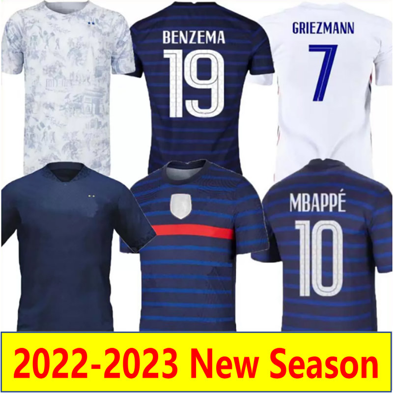 2022 CLAUSS MBAPPE BENZEMA KANTE Soccer Jerseys 2021 Fans Player Version GRIEZMANN POGBA VARANE GIROUD NKUNKU GUENDOUZI maillots de football shirts men kids mykit, Fans 22-23 away
2022 CLAUSS MBAPPE BENZEMA KANTE Soccer Jerseys 2021 Fans Player Version GRIEZMANN POGBA VARANE GIROUD NKUNKU GUENDOUZI maillots de football shirts men kids mykit, Fans 22-23 away