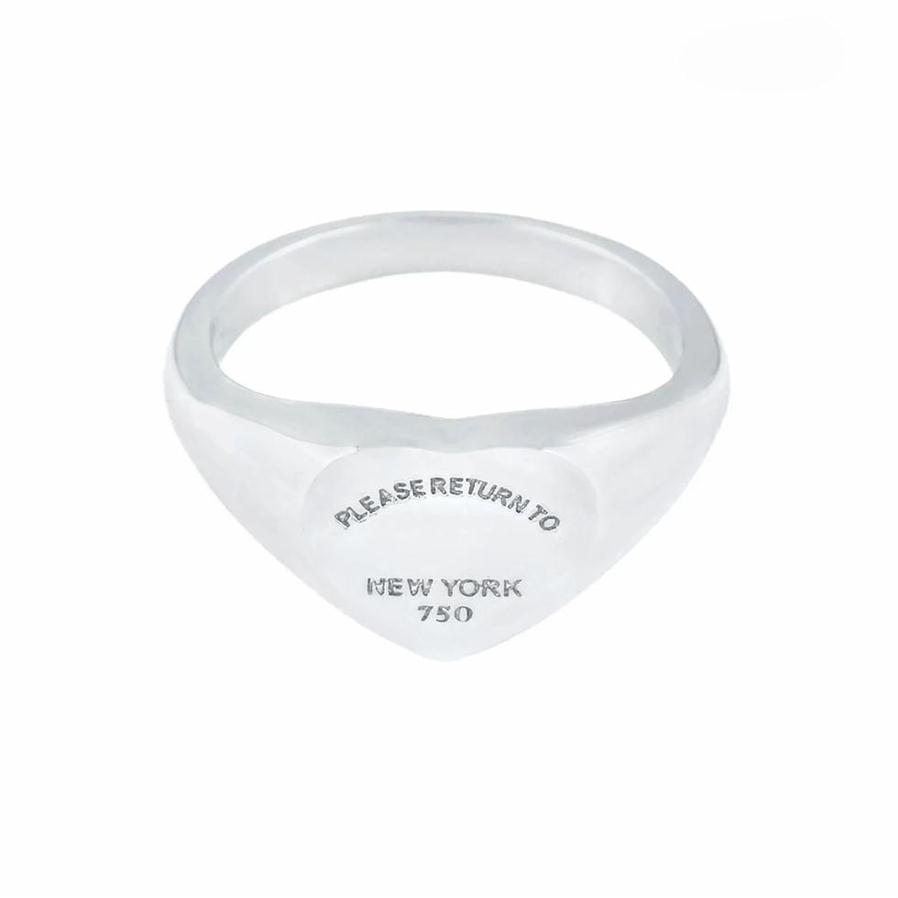 Newest t edition Stainless Women Mens Band ring PLEASE RETURN TO NEW YORK Heart jewelry Rings Gold Silver Rose Color252o309v
Newest t edition Stainless Women Mens Band ring PLEASE RETURN TO NEW YORK Heart jewelry Rings Gold Silver Rose Color252o309v