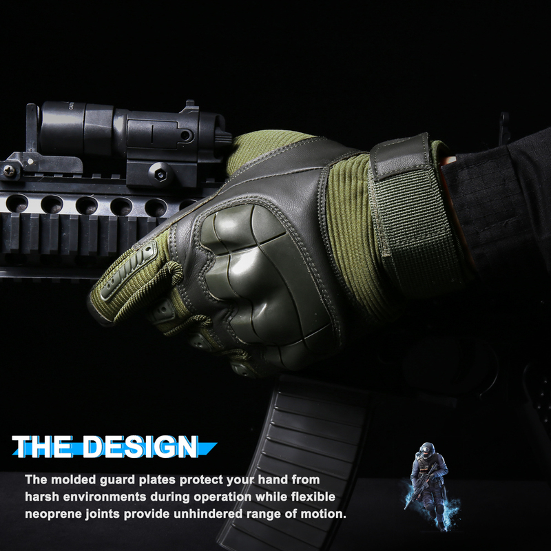 Five Fingers Gloves Tactical Gloves TouchScreen Army Military Combat Airsoft Paintball Hunting Hiking Cycling Biker Hard Knuckle Full Finger Men 22090