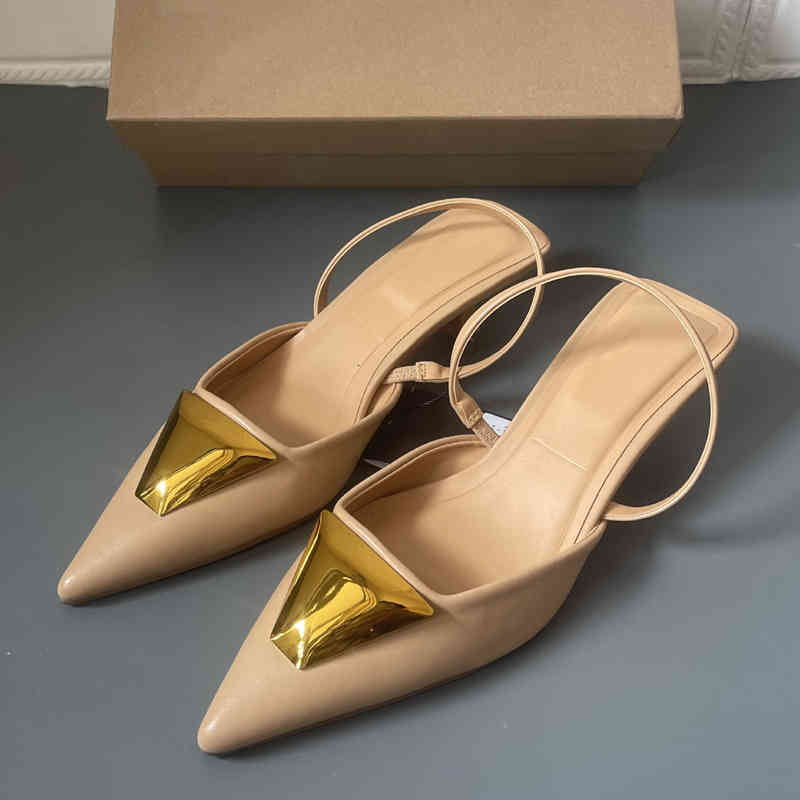 Women Sandal Sandals Ladies Slingbacks Shoes Outdoor Dress Fashion Gold Rivet Pointed Toe Thin Low Heel 6VR4, 2# shoe box
Women Sandal Sandals Ladies Slingbacks Shoes Outdoor Dress Fashion Gold Rivet Pointed Toe Thin Low Heel 6VR4, 2# shoe box