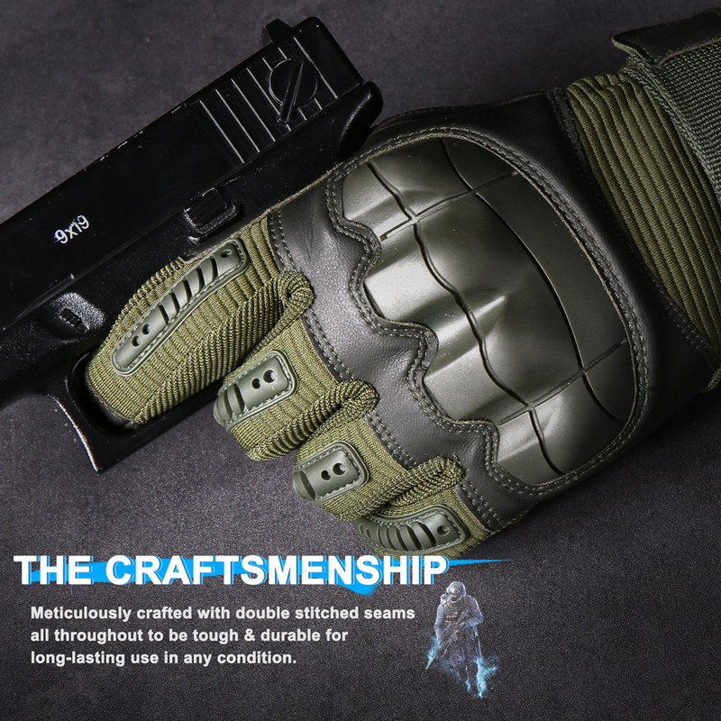 Five Fingers Gloves Tactical Gloves TouchScreen Army Military Combat Airsoft Paintball Hunting Hiking Cycling Biker Hard Knuckle Full Finger Men 22090