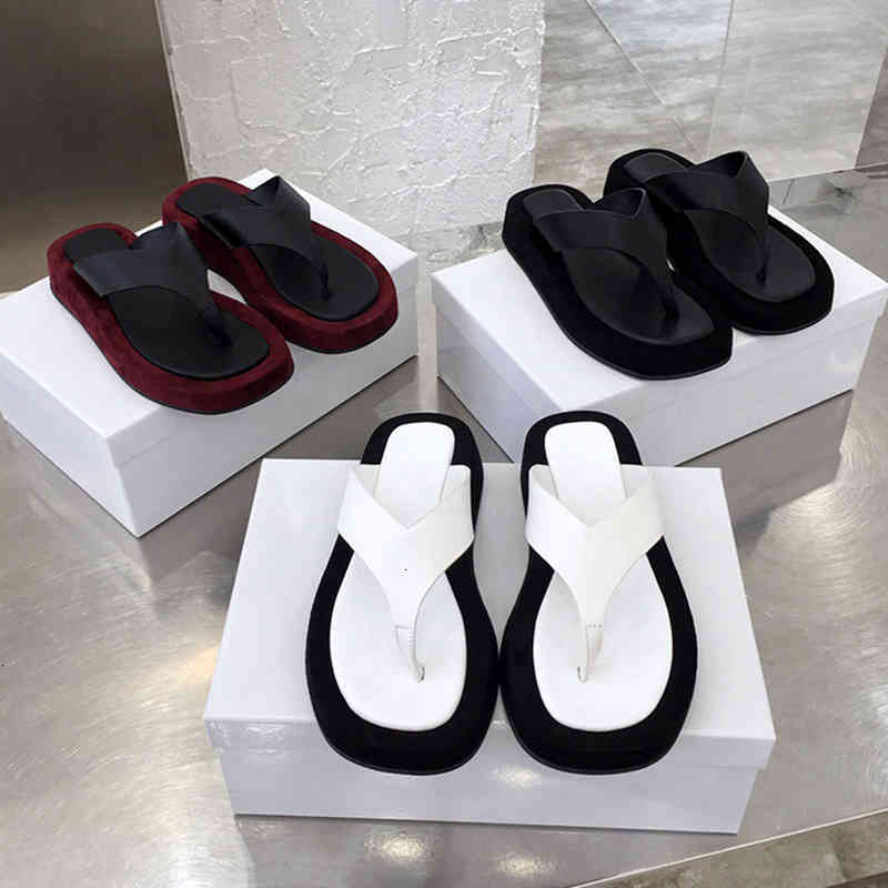 Th row Slippers cool slippers Summer herringbone for women thick soled sandals soft leather LMI4, 2# shoe box
Th row Slippers cool slippers Summer herringbone for women thick soled sandals soft leather LMI4, 2# shoe box