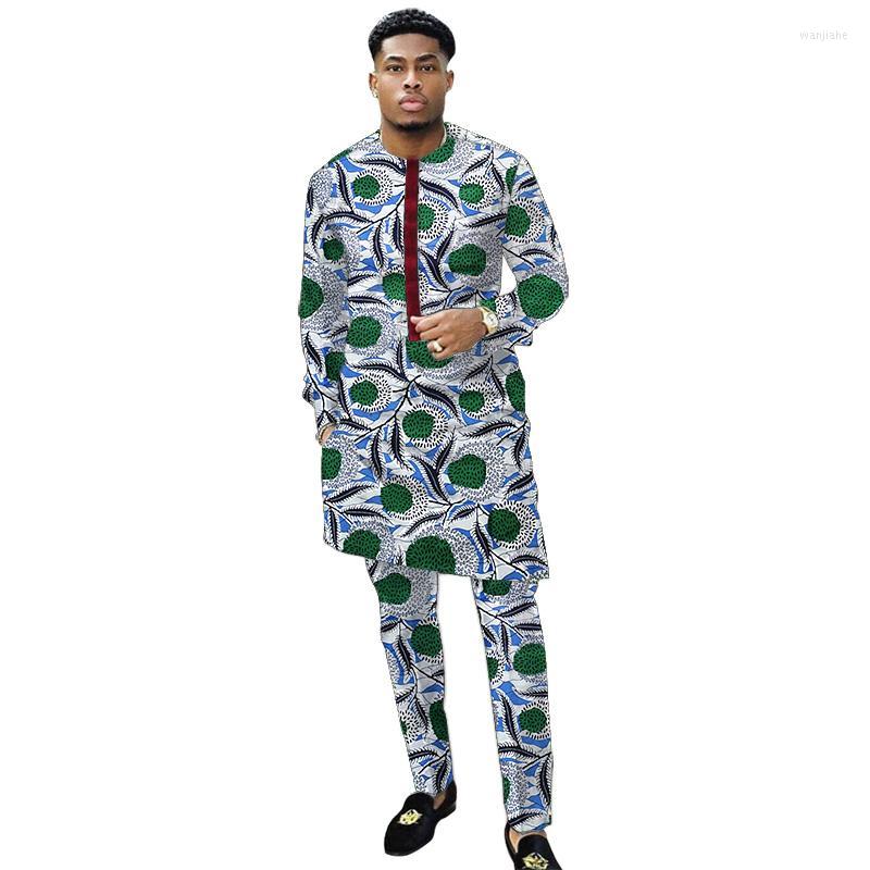 Ethnic Clothing Nigerian Print Men Clothes Set Dashiki Shirts With Trousers Male Pant Suits Traditional Style African Pattern Wedding WearEt
Ethnic Clothing Nigerian Print Men Clothes Set Dashiki Shirts With Trousers Male Pant Suits Traditional Style African Pattern Wedding WearEt