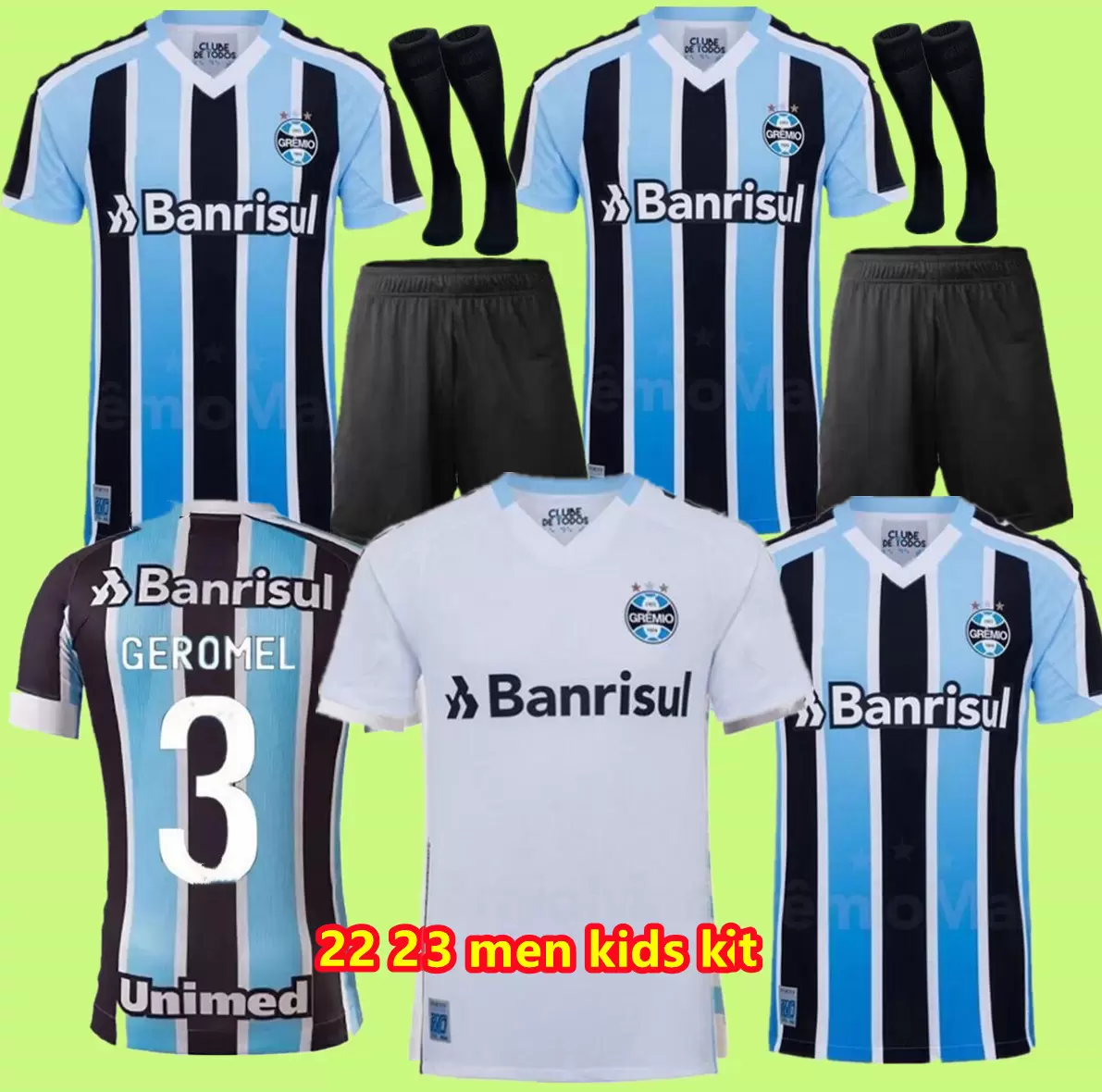 2022 2023 Gremio Soccer Jerseys 22 23 KANNEMANN LUAN AZEVEDO EVRTON GEROMEL Home Away Mens Football Shirts Camisetas de futebol Uniforms, Black
2022 2023 Gremio Soccer Jerseys 22 23 KANNEMANN LUAN AZEVEDO EVRTON GEROMEL Home Away Mens Football Shirts Camisetas de futebol Uniforms, Black