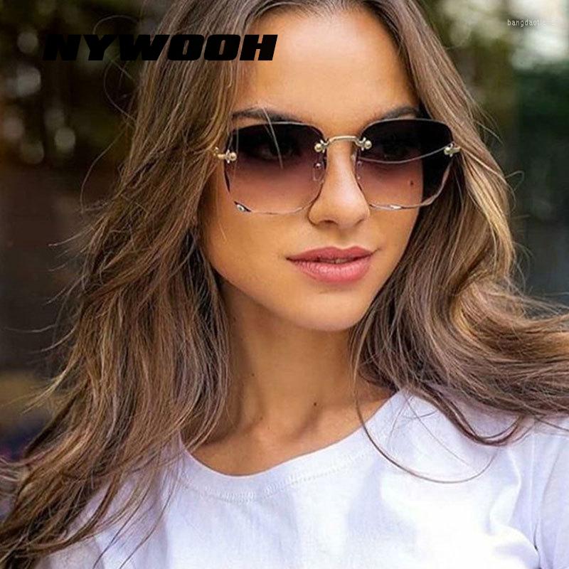 Sunglasses NYWOOH Rimless Women Brand Designer Oversized Sun Glasses Ladies Trendy Gradient Frameless Eyeglasses UV400
Sunglasses NYWOOH Rimless Women Brand Designer Oversized Sun Glasses Ladies Trendy Gradient Frameless Eyeglasses UV400