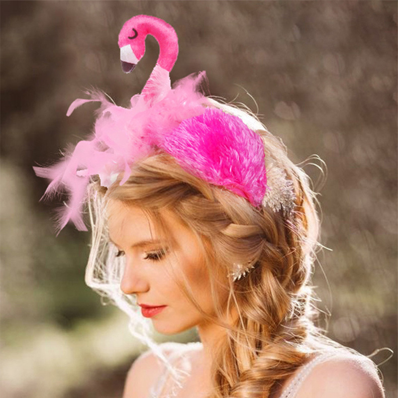 Hair Accessories Amawill Mermaid Crown Headband Flamingo Headpiece Hoop Adults Kids Cameo Shell Birthday Party Decoration 220909