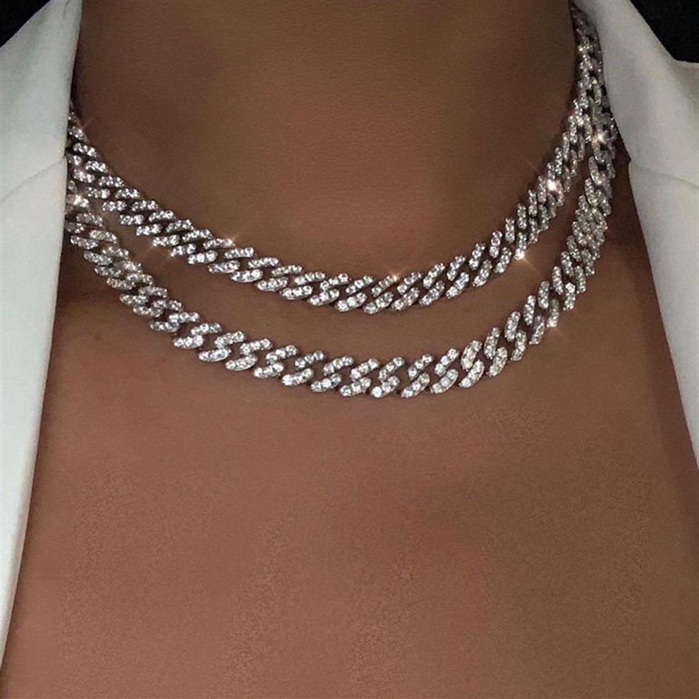 Flatfoosie Gold Silver Color Iced Out Rhinestone Choker Necklace Women Bling Cuban Link Chain Crystal Necklace Hip hop Jewlery 0927205U
Flatfoosie Gold Silver Color Iced Out Rhinestone Choker Necklace Women Bling Cuban Link Chain Crystal Necklace Hip hop Jewlery 0927205U