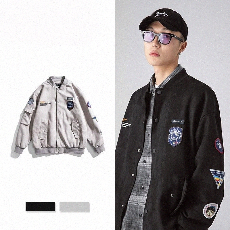 Men's Jackets unisex Hip Hop Varsity Baseball Jackets With Patches Couple's Woolen College Letterman Outerwear Compus Tops Clothing Men's c0sQ#, Black
Men's Jackets unisex Hip Hop Varsity Baseball Jackets With Patches Couple's Woolen College Letterman Outerwear Compus Tops Clothing Men's c0sQ#, Black