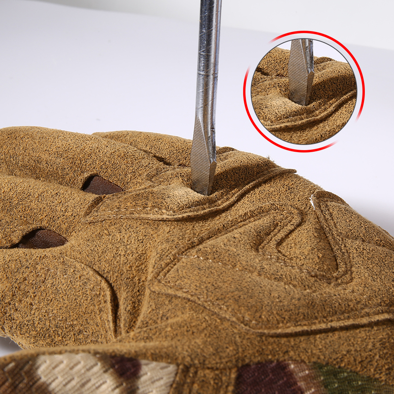 Five Fingers Gloves Men Tactical Gloves Shockproof Camo Airsoft Full Finger Glove Military Hiking Mittens Bike Cycling Shooting Bicycle Driving Gym 22