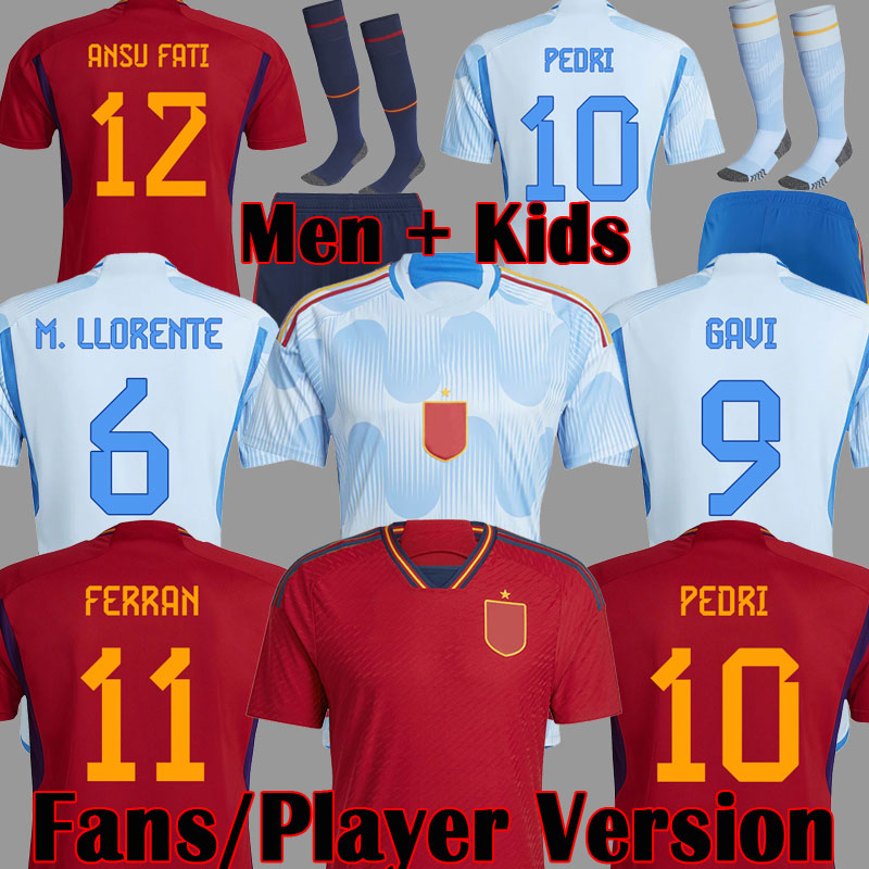 2022 Spain soccer jerseys Espana ANSU FATI ASENSIO MORATA FERRAN KOKE GAVI C.SOLER 22 23 WORLD RAMOS CUP fans Player version football shirts men kids kit 999, Kids home socks
2022 Spain soccer jerseys Espana ANSU FATI ASENSIO MORATA FERRAN KOKE GAVI C.SOLER 22 23 WORLD RAMOS CUP fans Player version football shirts men kids kit 999, Kids home socks