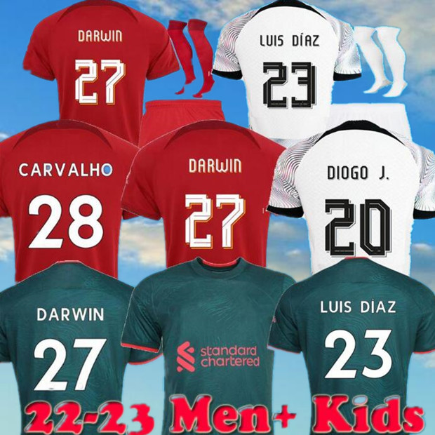 22 23 season home away soccer jerseys 3rd RED YELLOW 2022 2023 Mohamed Diogo Luis DIaz DARWIN RAMSAY football shirts men kits uniforms, 22/23 home
22 23 season home away soccer jerseys 3rd RED YELLOW 2022 2023 Mohamed Diogo Luis DIaz DARWIN RAMSAY football shirts men kits uniforms, 22/23 home