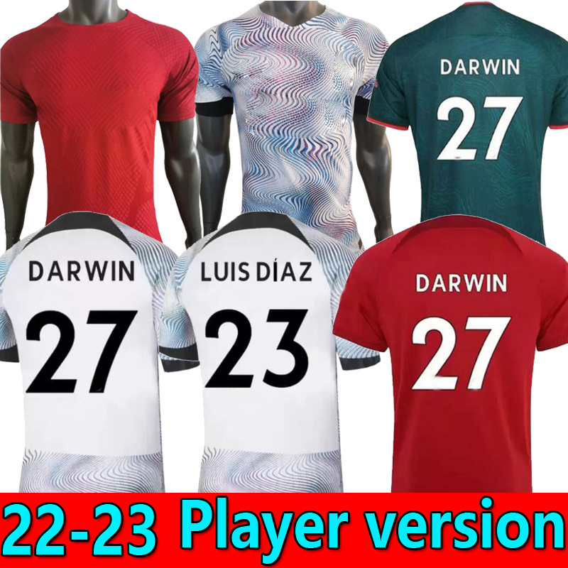 Player version 22 23 soccer jerseys season home away 3rd DARWIN 2022 2023 Mohamed Diogo Luis DIaz Alexander Arnold football kit tops shirts men kids uniform CARVALHO, Player away 2
Player version 22 23 soccer jerseys season home away 3rd DARWIN 2022 2023 Mohamed Diogo Luis DIaz Alexander Arnold football kit tops shirts men kids uniform CARVALHO, Player away 2
