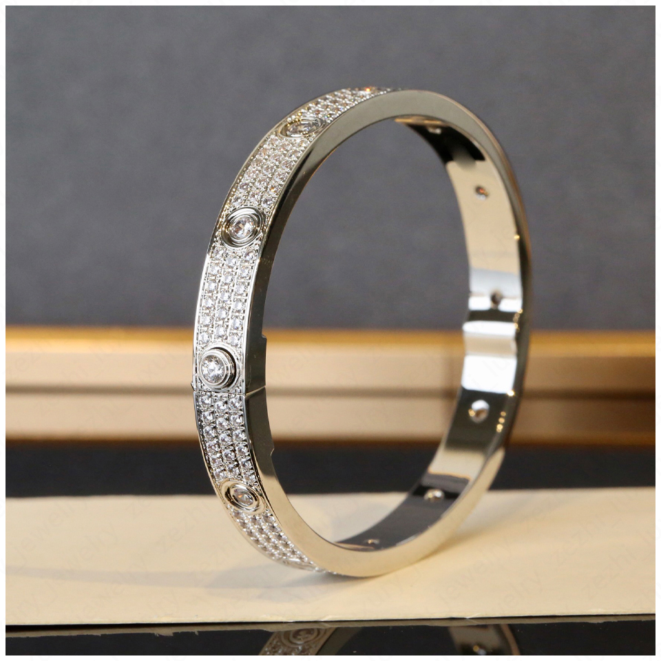 Mens Bracelet Silver Bracelets V Gold Diamond Bangle Braclets Carti Armband Bangles Braclet Pulsera Bracciale Bracciali Braccialetto Pulseras Bra