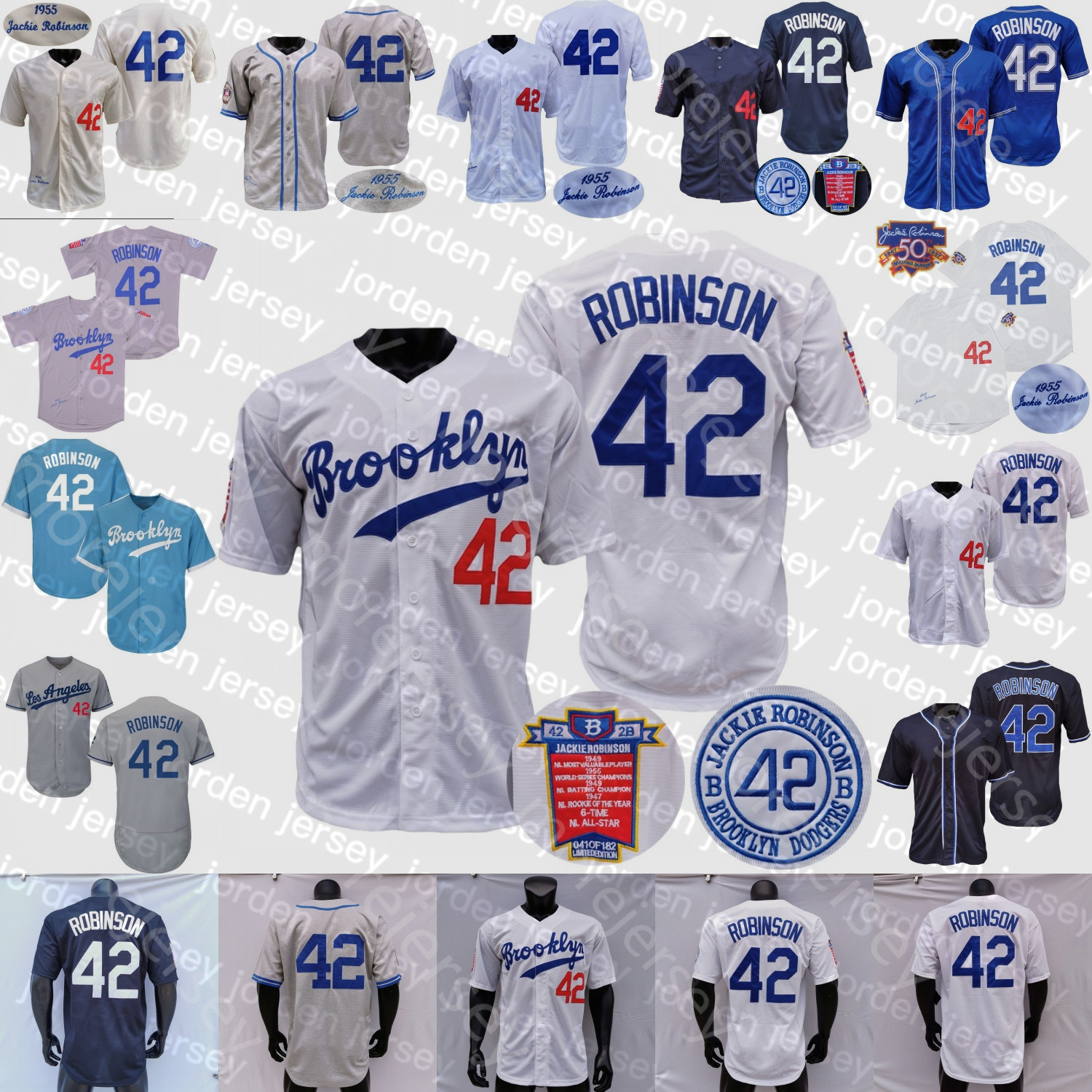 NEW Baseball Jerseys Jackie Robinson Jersey 1955 Cream Grey White Black Blue Fashion Grey Salute to Service Hall Of Fame Patch, 1955 white
NEW Baseball Jerseys Jackie Robinson Jersey 1955 Cream Grey White Black Blue Fashion Grey Salute to Service Hall Of Fame Patch, 1955 white