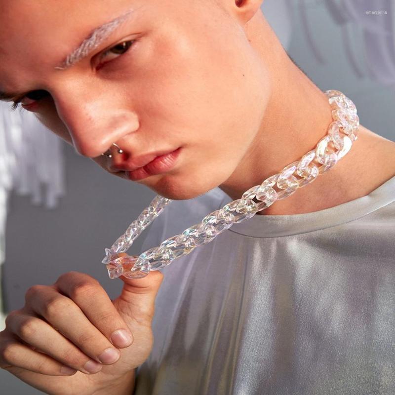 Choker Exaggerated Acrylic Transparent Cuban Chain Chunky Necklace Hip Hop Jewelry For Women Resin Punk Charm Collar Gift
Choker Exaggerated Acrylic Transparent Cuban Chain Chunky Necklace Hip Hop Jewelry For Women Resin Punk Charm Collar Gift
