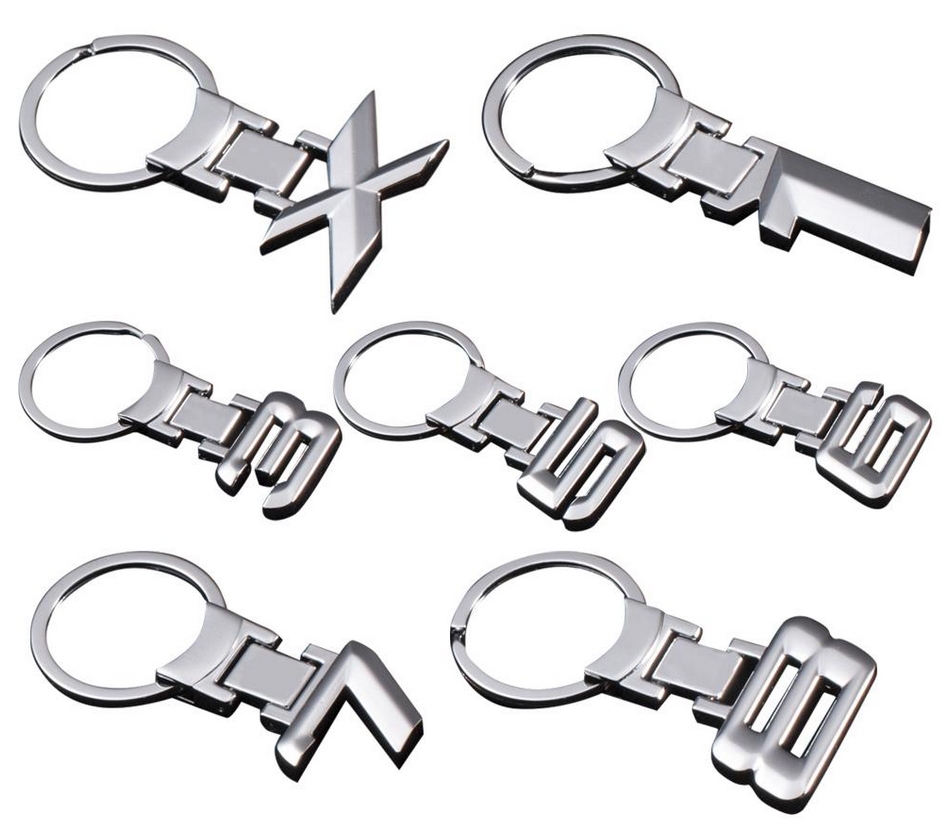 Car Key Chain X 7 1 5 3 6 8 Shape Key Ring Adult Zinc Alloy Emblem Keyring For BMW X1 X3 X5 E3 E5 Z4