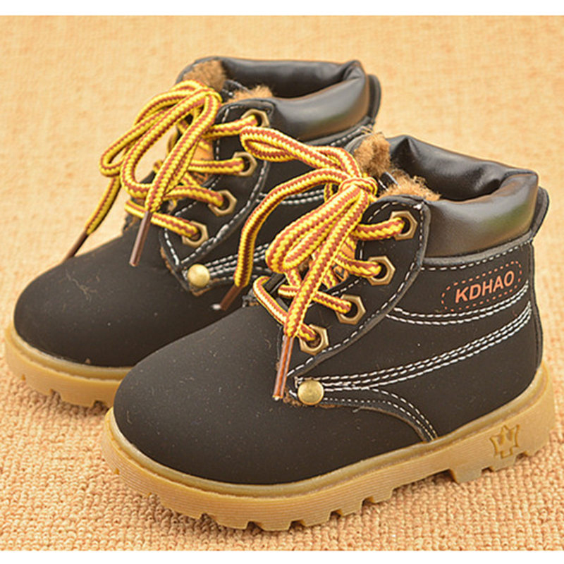 Boots Winter Childrens Girls Boys Plush Warm Casual Shoes Kids Fashion Sneakers Baby Snow 220909