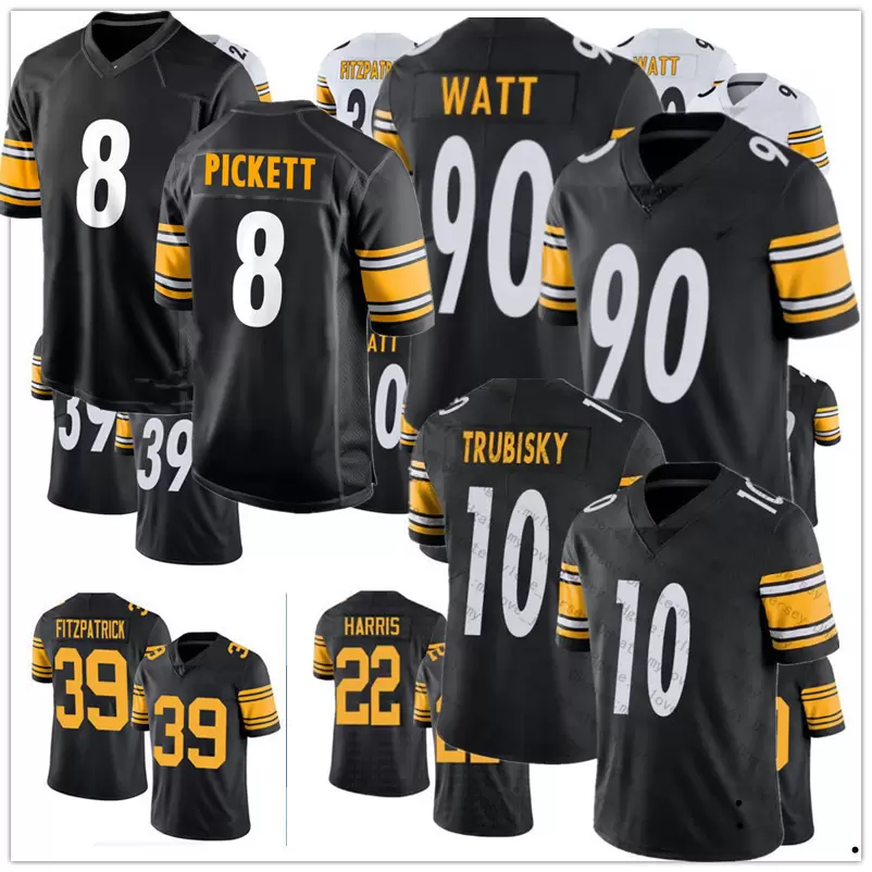 Football Jerseys Pittsburgh''Steelers''Men women youth 8 Kenny Pickett 10 Mitchell Trubisky 39 Minkah Fitzpatrick 90 T.J. Watt, Color
Football Jerseys Pittsburgh''Steelers''Men women youth 8 Kenny Pickett 10 Mitchell Trubisky 39 Minkah Fitzpatrick 90 T.J. Watt, Color