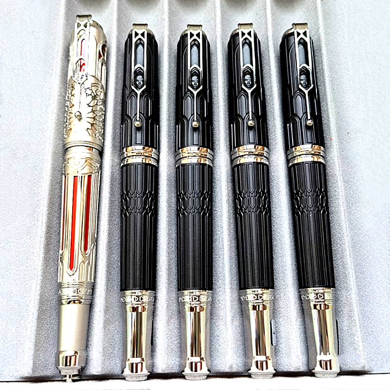 Limited Writers Edition Victor Hugo Rollerball Pen Ballpoint Pens Retro Design Black Metal Church Reliefs Office Writing Stationery With Serial Number 5816/8600, As picture shows
Limited Writers Edition Victor Hugo Rollerball Pen Ballpoint Pens Retro Design Black Metal Church Reliefs Office Writing Stationery With Serial Number 5816/8600, As picture shows