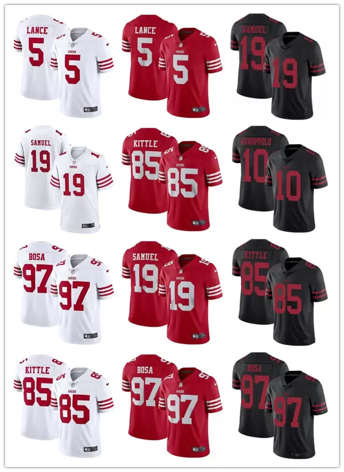 Football Jerseys Men women Youth San Francisco''49ers''Jersey 5 Trey Lance 85 George Kittle 97 Nick Bosa 10 Jimmy Garoppolo 19 Deebo Samuel, Color
Football Jerseys Men women Youth San Francisco''49ers''Jersey 5 Trey Lance 85 George Kittle 97 Nick Bosa 10 Jimmy Garoppolo 19 Deebo Samuel, Color