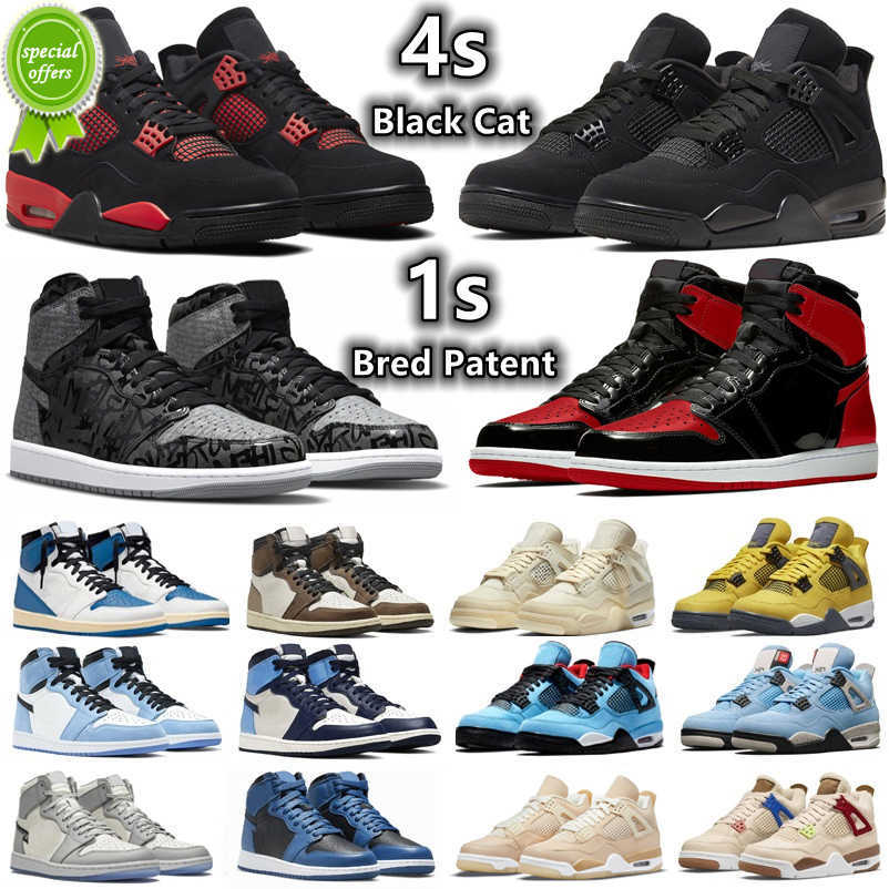 Boots 1 Bred Patent 4 Black Cat Men women Basketball shoes 1s Rebellionaire Dark Mocha Heritage UNC 4s Infrared Red Thunder White Oreo Sail Mens, Color#29
Boots 1 Bred Patent 4 Black Cat Men women Basketball shoes 1s Rebellionaire Dark Mocha Heritage UNC 4s Infrared Red Thunder White Oreo Sail Mens, Color#29