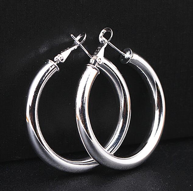 925 sterling silver Ear hoop earrings hyperbole big Ear ring mix 9 style 9pairs/lot fashion Jewelry
