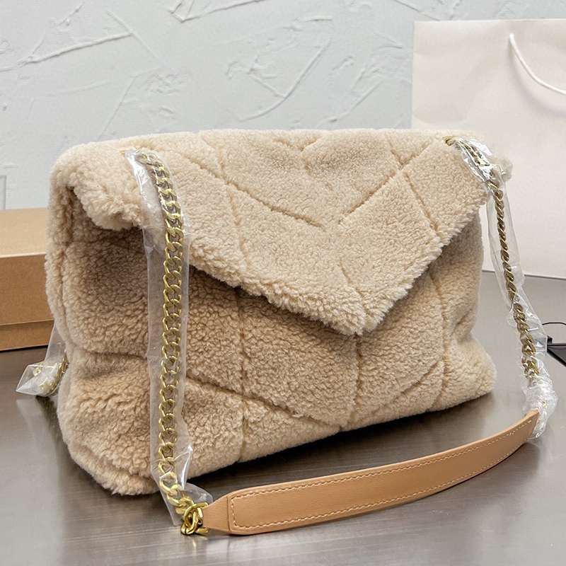 Designer Loulou Puffer Lambswool Crossbody Bag Luxurys Designers Bags Paris Brand SL Women Vintage Lambs Wool Fur Shoulder Handbags V Quilted Messenger Handbag, Beige
Designer Loulou Puffer Lambswool Crossbody Bag Luxurys Designers Bags Paris Brand SL Women Vintage Lambs Wool Fur Shoulder Handbags V Quilted Messenger Handbag, Beige