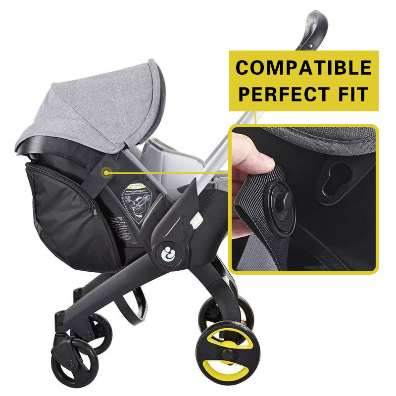 Stroller Parts Accessories Multifunctional portable diaper bag compatible with doonafoofoo stroller black waterproof storage bag 220909