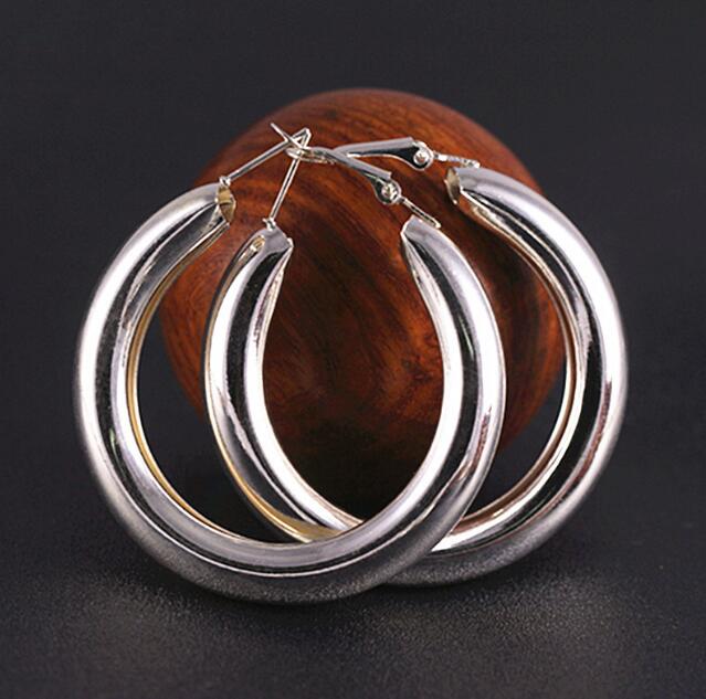 925 sterling silver Ear hoop earrings hyperbole big Ear ring mix 9 style 9pairs/lot fashion Jewelry