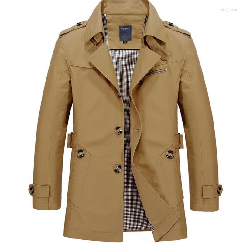 Men's Trench Coats Men's Outwear Windbreaker Jacket President Business Coat Jackets Overcoat, Khaki
Men's Trench Coats Men's Outwear Windbreaker Jacket President Business Coat Jackets Overcoat, Khaki