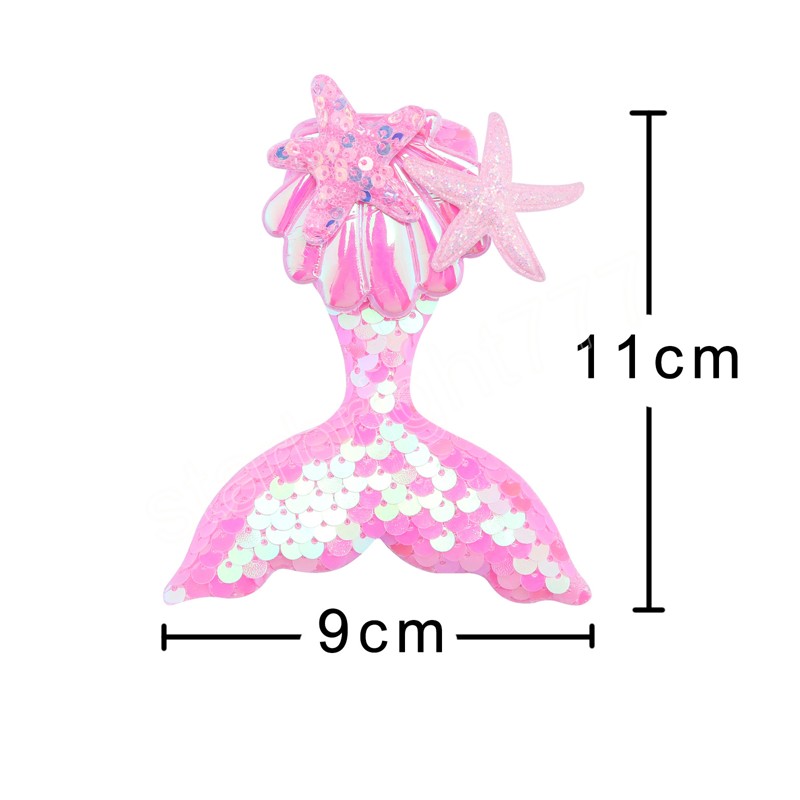 Children's Sequined Explosive Cartoon Sweet Starfish Scale Sequin Hair Clip Hairpin Jewelry Accessories Headwear