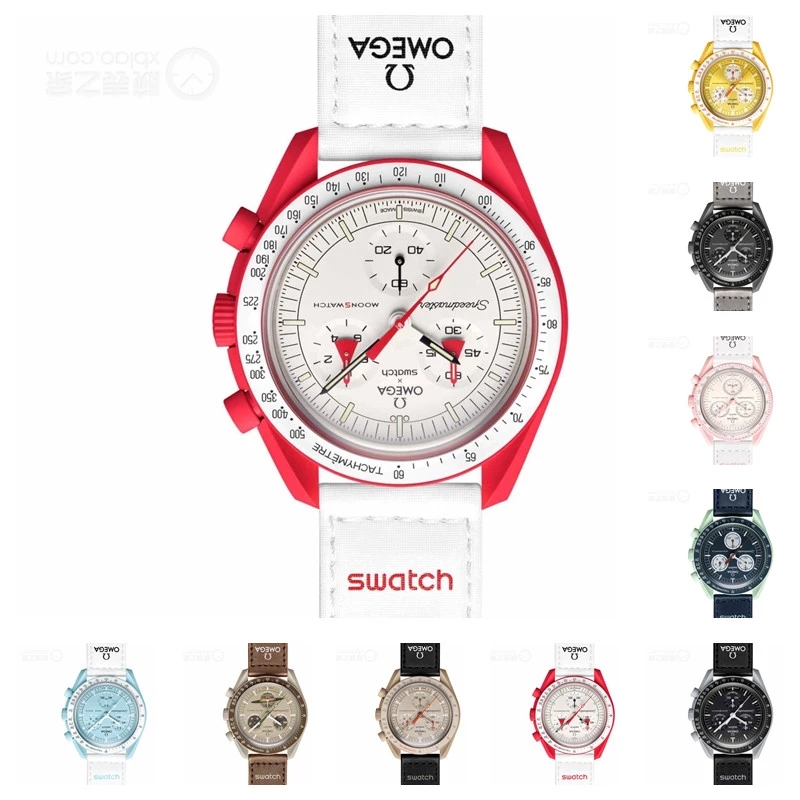 High Quality 2022 MOON Summer NEW Designer 6 Pins Mark Functional Speedmaster Planet Quartz Watch Unisex Swatch Couple Watch b002, 02
High Quality 2022 MOON Summer NEW Designer 6 Pins Mark Functional Speedmaster Planet Quartz Watch Unisex Swatch Couple Watch b002, 02