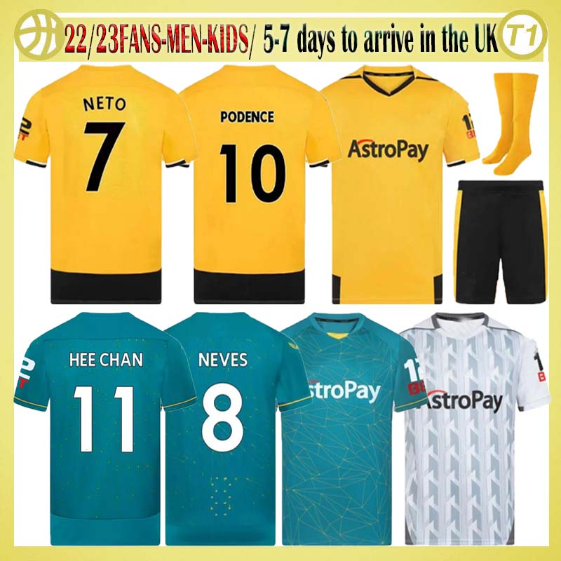 New 22 23 Wolves Soccer Jerseys RAUL SEMEDO NETO NEVES TRINCAO 2022 2023 Wanderers J OTTO PODENCE GIBBS HEE CHAN Wolverhampton Football Shirts, Home+kit
New 22 23 Wolves Soccer Jerseys RAUL SEMEDO NETO NEVES TRINCAO 2022 2023 Wanderers J OTTO PODENCE GIBBS HEE CHAN Wolverhampton Football Shirts, Home+kit
