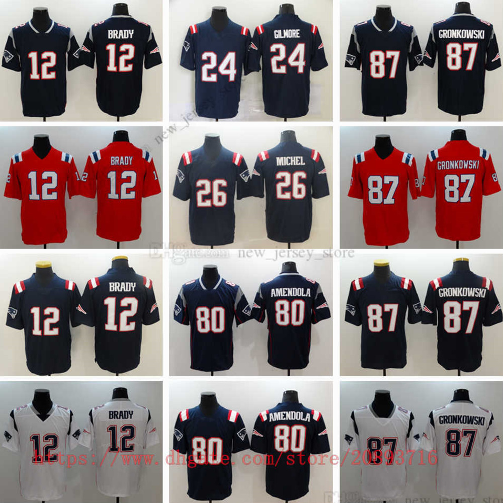 Movie College Football Wear Jerseys Stitched 24 StephonGilmore 26 SonyMichel 80Amendola 54Hightower Jersey Breathable Sport goods Quality Man, As picture (with team logo)
Movie College Football Wear Jerseys Stitched 24 StephonGilmore 26 SonyMichel 80Amendola 54Hightower Jersey Breathable Sport goods Quality Man, As picture (with team logo)