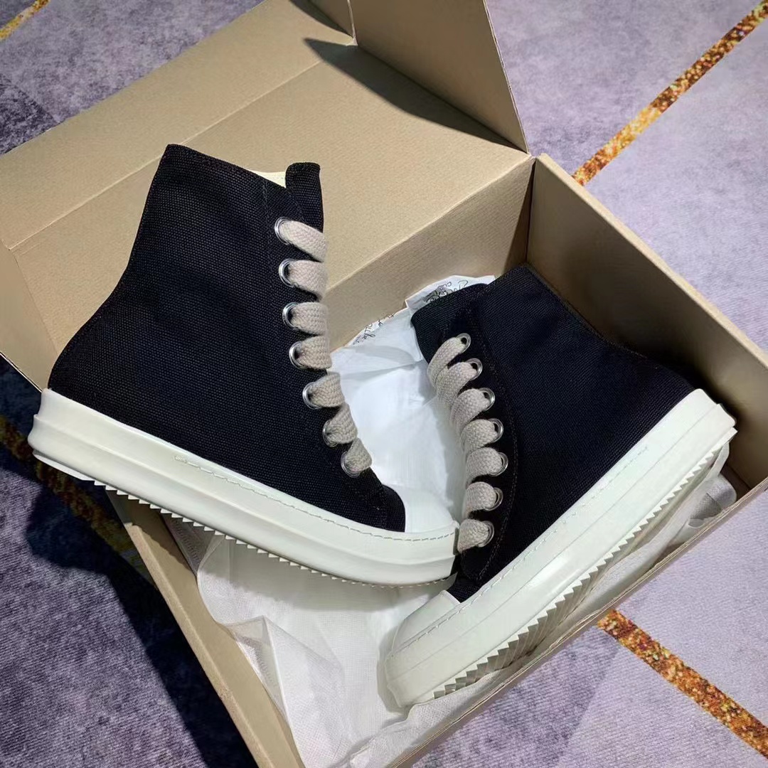 2023 rick designer luxury ro boots shoes owens Mens Canvas Low Shoes Sneakers Fashion Women Black Lace Up Martin with top materials Big, As pic1
2023 rick designer luxury ro boots shoes owens Mens Canvas Low Shoes Sneakers Fashion Women Black Lace Up Martin with top materials Big, As pic1