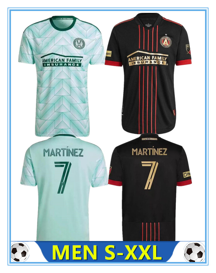 21 22 23 MLS Atlanta United FC Soccer Jerseys 2021 2022 Away Black Maillots de foot MARTiNEZ BARCO ROBINSON DAMM Football shirt
21 22 23 MLS Atlanta United FC Soccer Jerseys 2021 2022 Away Black Maillots de foot MARTiNEZ BARCO ROBINSON DAMM Football shirt