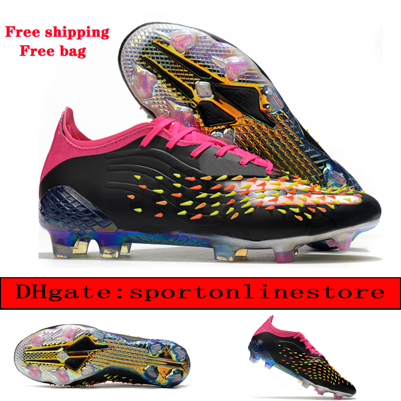 send with bag mens soccer boots PREDCOPX X Speedflow FG Core Black Solar Red football cleats outdoor shoes scarpe da calcio Firm Ground, Color 3
send with bag mens soccer boots PREDCOPX X Speedflow FG Core Black Solar Red football cleats outdoor shoes scarpe da calcio Firm Ground, Color 3