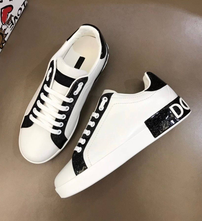 Famous Brands Men Portofino Sneakers Shoes White Black Calfskin Nappa Leather Trainers Famous Technical Runner Sports Women Casual Walking EU35-46