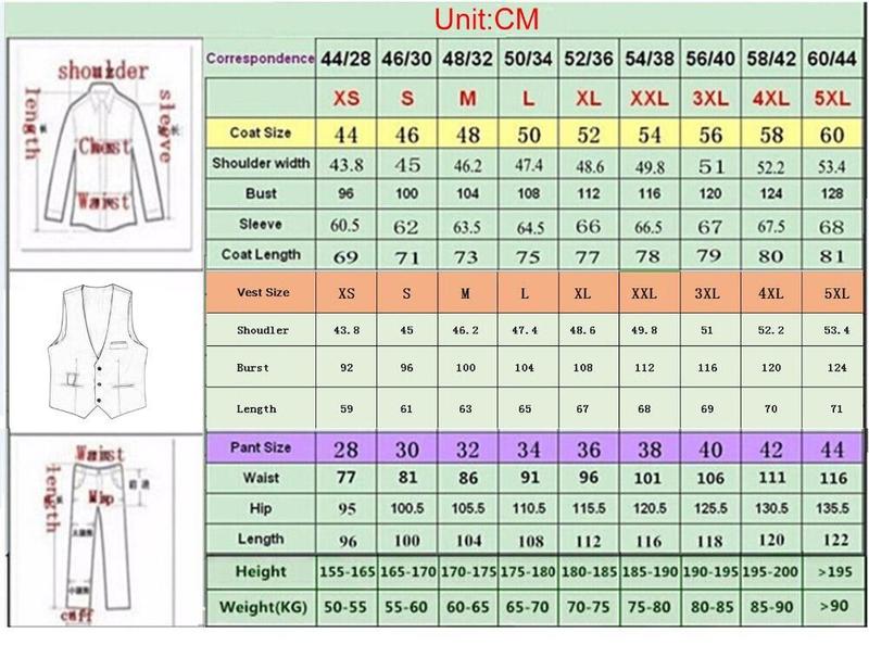 Men's Suits Blazers Men's Suits 3 Pcs Notch lapel Slim Fit Blazer Casual Prom Terno men Tuxedos For Wedding Fashion BlazervestPants 220909