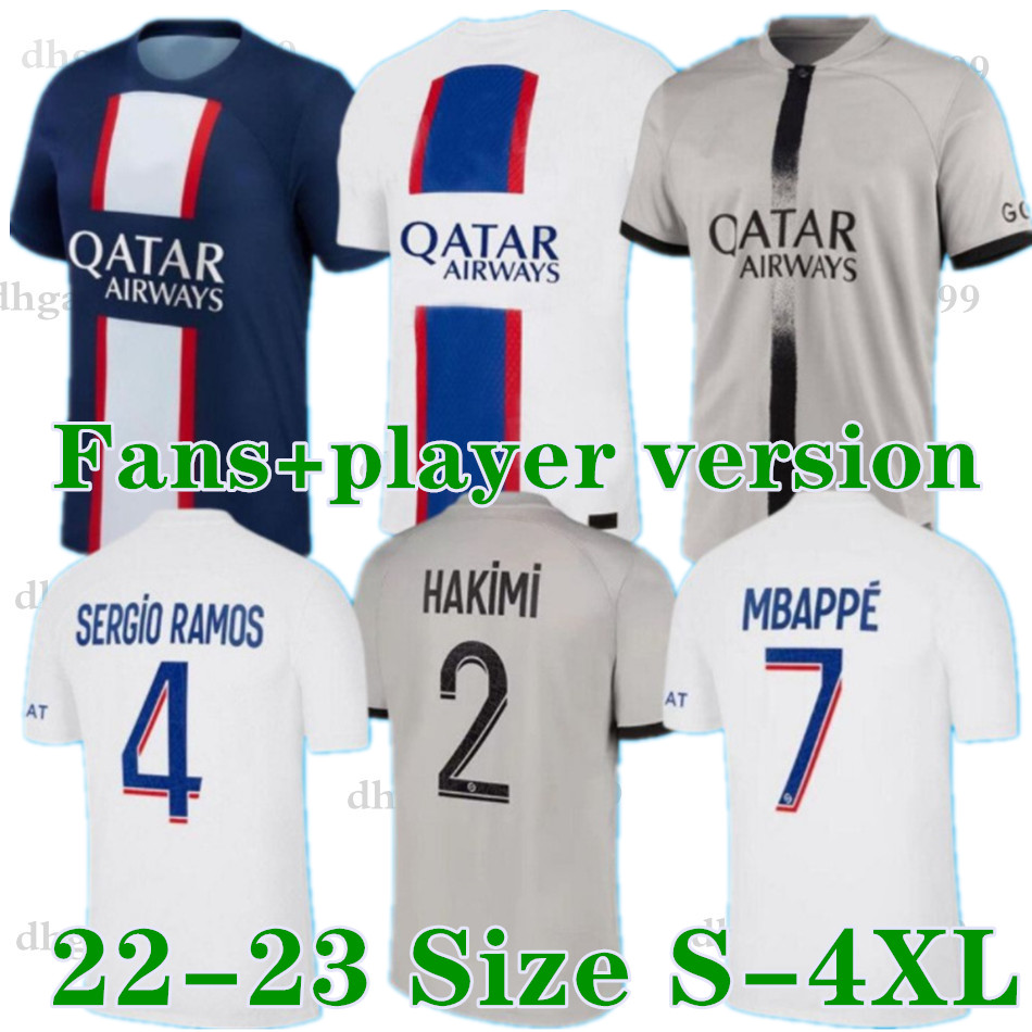 22 23 MBAPPE soccer jerseys 2021 2022 2023 DI MARIA WIJNALDUM SERGIO RAMOS HAKIMI fourth Maillots football kit ICARDI VERRATTI PSGs Fans player version S-4XL, 22-23 kids
22 23 MBAPPE soccer jerseys 2021 2022 2023 DI MARIA WIJNALDUM SERGIO RAMOS HAKIMI fourth Maillots football kit ICARDI VERRATTI PSGs Fans player version S-4XL, 22-23 kids