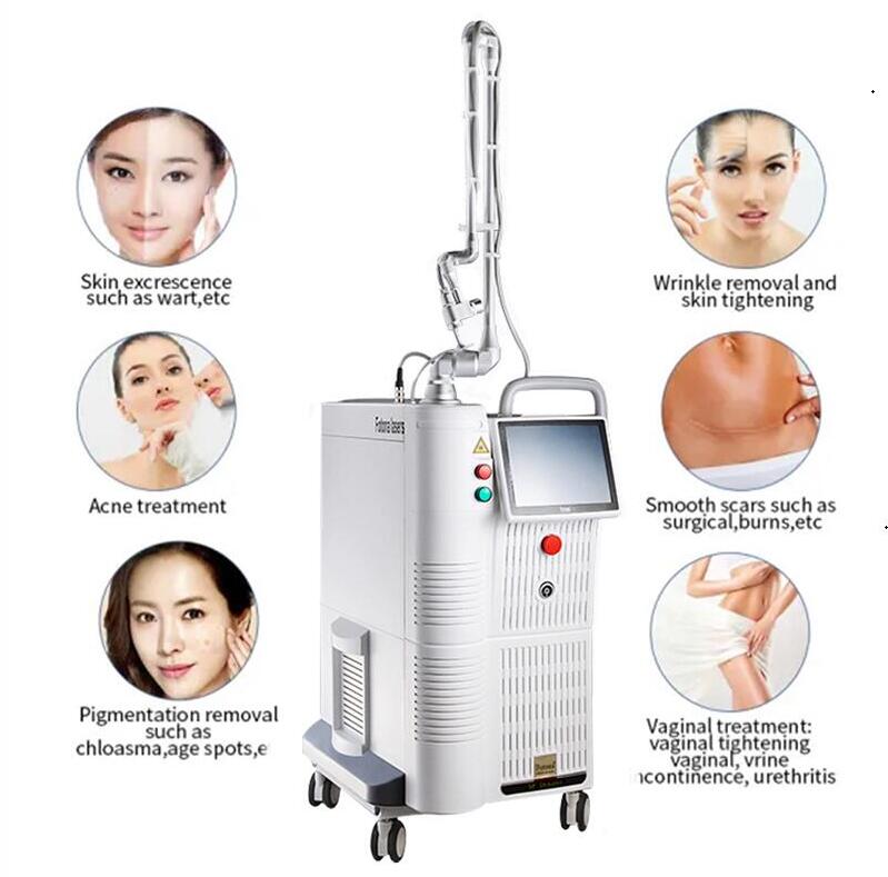 Clinic use 4D Co2 Fractional laser machine 10600nm wavelength Skin resurfacing for scar wrinkles removal acne treatment Vagina Stick Vaginal Tightenin